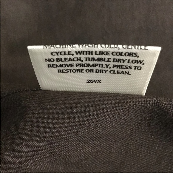 Eileen Fischer Open Front Linen Blend Brown Jacket - Picture 12 of 14